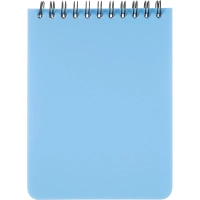 Блокнот А6,60л,кл,спир,пласт.обл,тонир.бл. Attache Bright colours Голубой