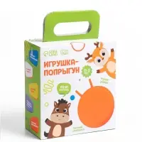 Мяч - прыгун с ручкой ONLYTOP, d=55 см, МИКС