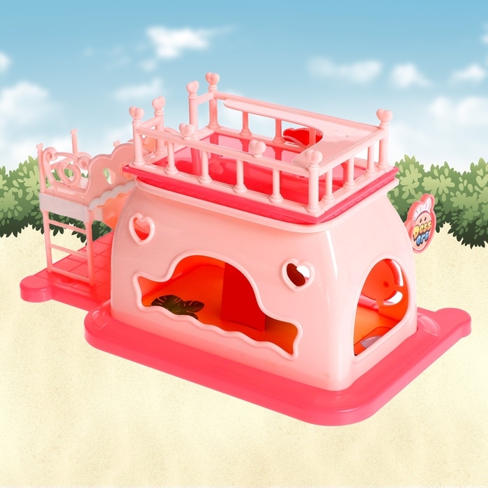 Дом для зверей «Зайчики: сладости» с набором аксессуаров Дом для зверей «Зайчики: сладости» с набором аксессуаров