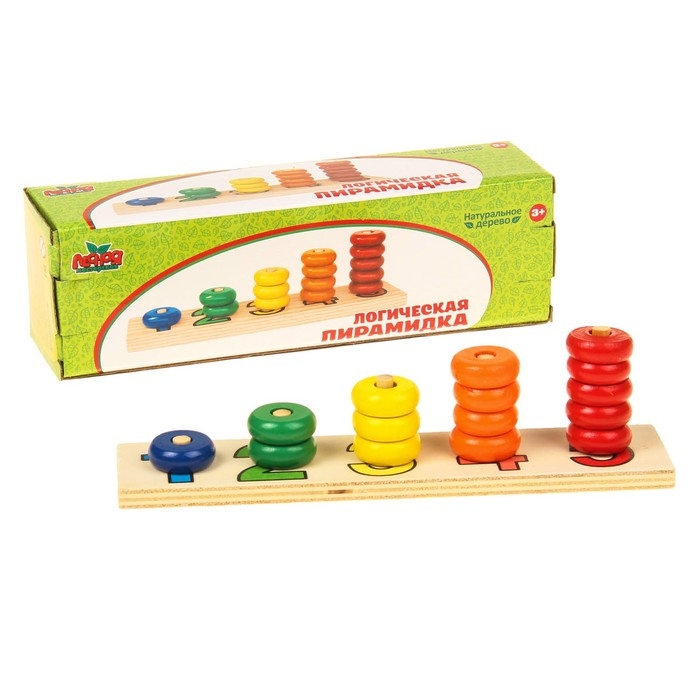 Пирамидка логическая  Пирамидка логическая "Учимся считать" с цифрами