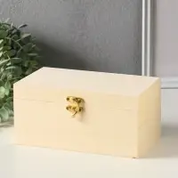 Шкатулка дерево под роспись &laquo;Прямоугольная&raquo;, замок крючок, 20.5&times;11.5&times;10 см