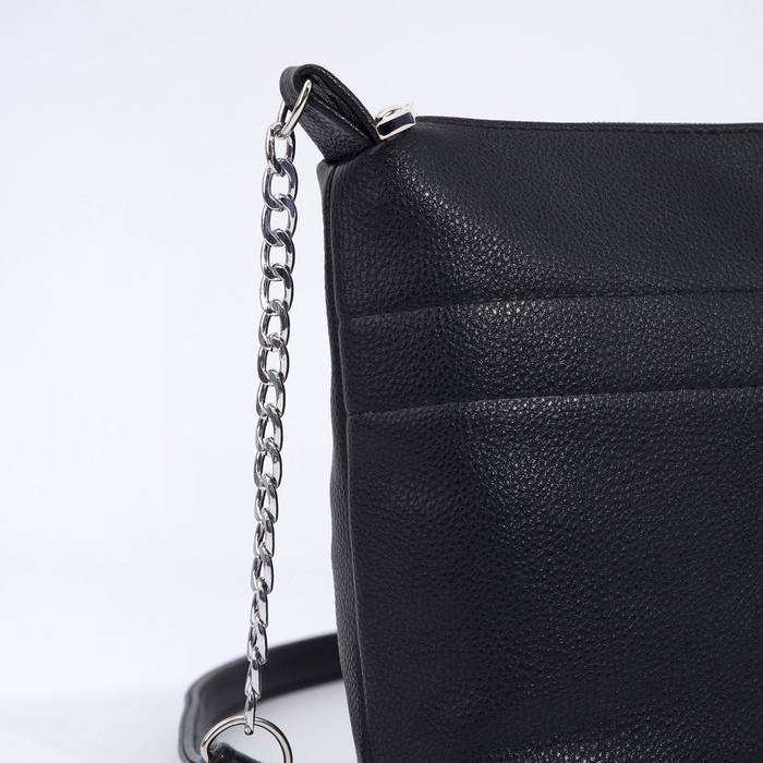 Сумка кросс-боди на молнии, цвет чёрный Сумка кросс-боди на молнии, цвет чёрный