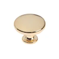 Ручка кнопка мебельная LIGHT PK036GP (Md=112GP), цвет золото