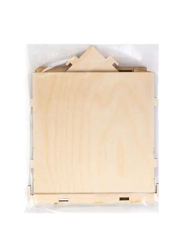 Кормушка для птиц дерево 18 x 16 x 15 см, Разобранная. "Лошадь"  Символ Года