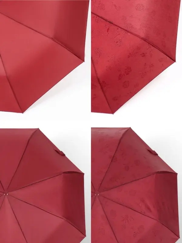 Зонт полуавтоматический &laquo;Розы&raquo;, с проявляющимся рисунком, эпонж, 3 сложения, 8 спиц, R=48/55 см, d=96 см, МИКС