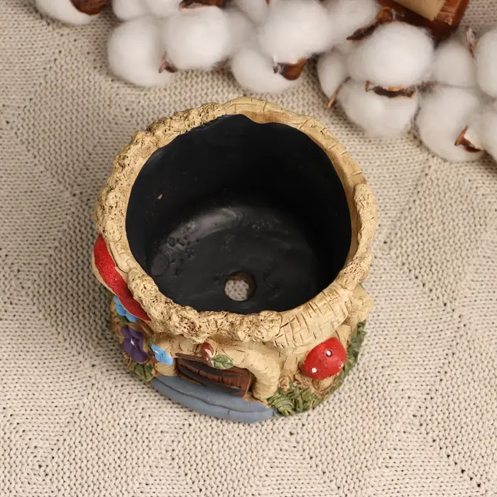 Кашпо  Кашпо "Домик феи" 10х9х9см