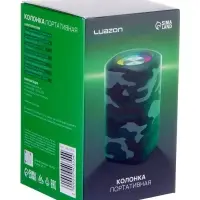 Портативная колонка Luazon LZZ-60, 5 Вт, 500 мАч, подсветка, micro SD, хаки