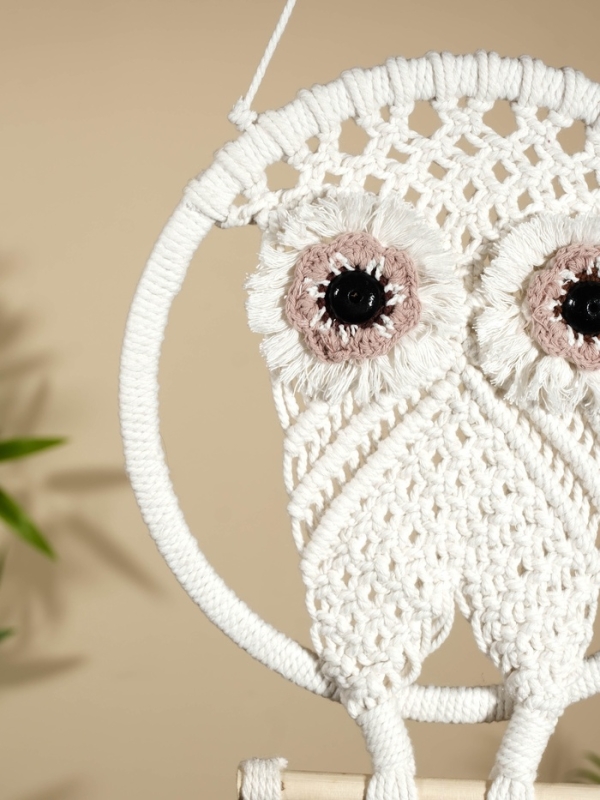 Ловец снов Ловец снов "Сова" 22х80 см. светлый глаз