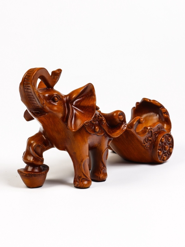 Подставка для бутылки  Подставка для бутылки "Слон" под дерево, 34х13х20см