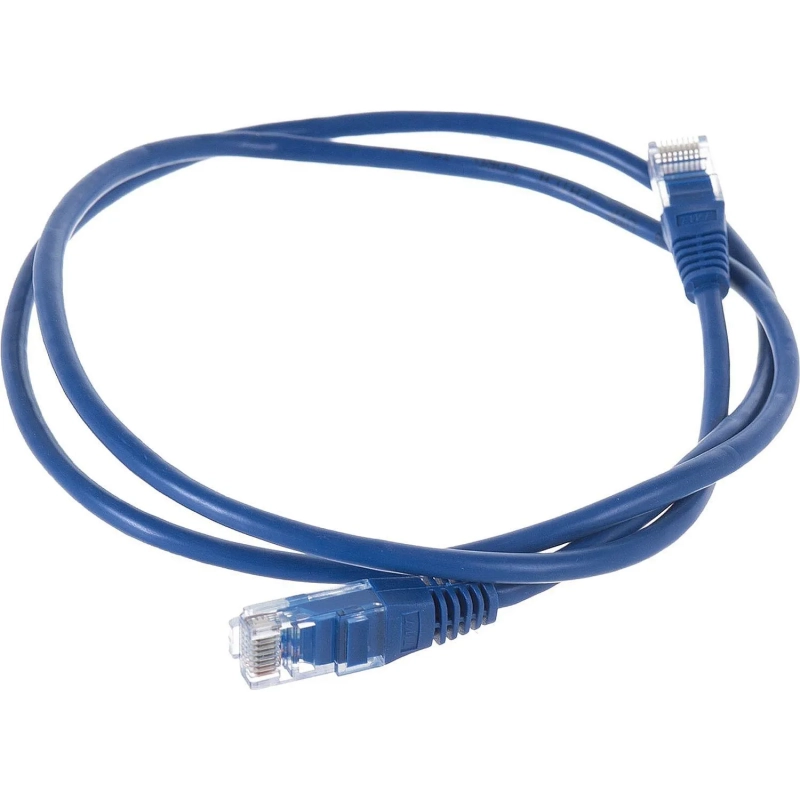 Патч-корд TWT TWT-45-45-1.0-BL UTP кат.5e, 1.0 м, синий