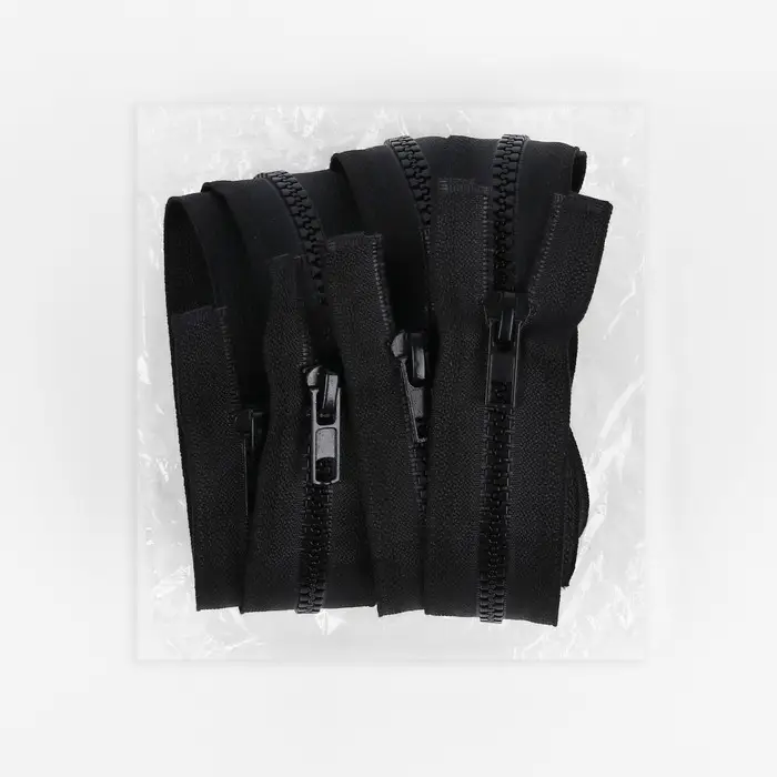 Молния «Трактор», №5, разъёмная, замок автомат, 40 см, чёрная