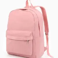 Рюкзак для девочки, однотонный, водонепроницаемый, 1 отделение, 3 кармана, 30&times;13&times;42 см, розовый