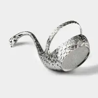 Ложки Magistro &laquo;Серебряный лебедь&raquo;, 7.5&times;5&times;14 см, 7 предметов: ложка 6 шт., подставка, металл, серебристые