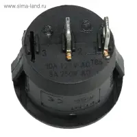 Выключатель клавишный, без подсветки, диаметр 23 мм, черный, 10 А Выключатель клавишный, без подсветки, диаметр 23 мм, черный, 10 А