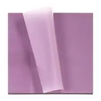 Блок с липким краем 76&times;76 мм, 50 листов, фиолетовый перламутр, прозрачный, пластик