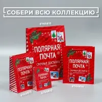 Пакет подарочный новогодний ламинированный «Полярная почта», L 28 х 38 х 9 см