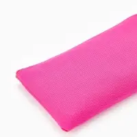 Косметичка-пенал на молнии, плоская, маленькая, однотонная, малиновая