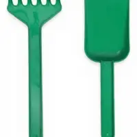 Набор игрушек для песочницы: ведёрко, 4 формочки для песка, грабли, лопатка, МИКС