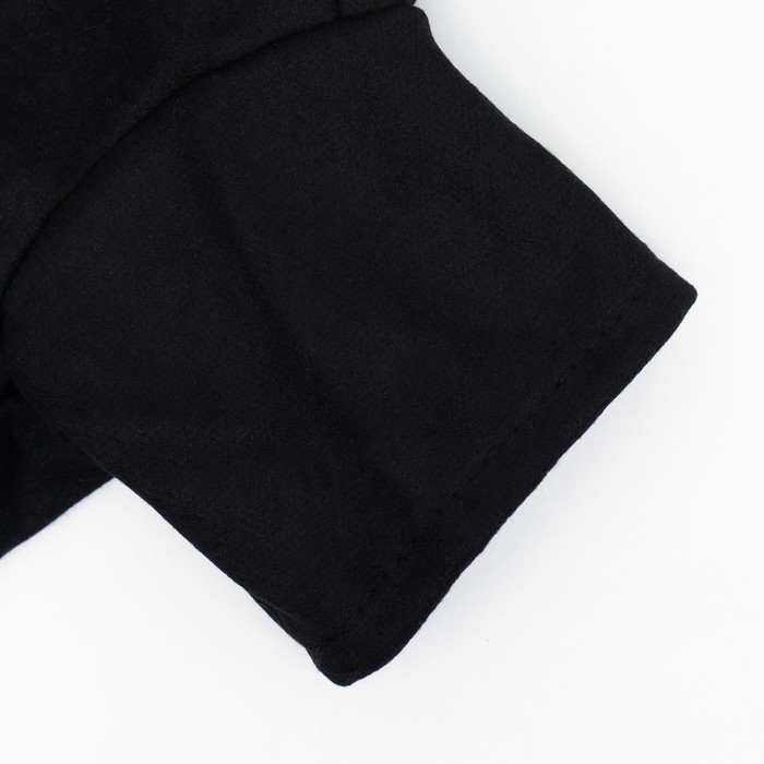 Пальто для собак, размер L (ДС 35, ОГ 52-53, ОШ 33-34 см), чёрное Пальто для собак, размер L (ДС 35, ОГ 52-53, ОШ 33-34 см), чёрное