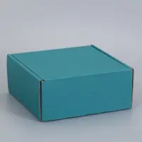 Коробка самосборная, изумрудная, для подарков, хранения и отправки посылок, 18&times;18&times;8 см
