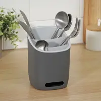 Подставка для столовых приборов IDEA &laquo;ИЗЛИ&raquo;, 25&times;14.5&times;19 см, пластик, графитовая