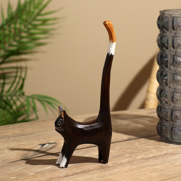Статуэтка дерево Статуэтка дерево "Кошка вытягивается" выс. 20 см.