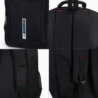 Рюкзак молодёжный на молниях, 2 отдела на молнии, 4 кармана, 37&times;17&times;54 см, чёрный