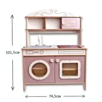 Кухня игровая детская «Аделина», цвет бело-пудровый