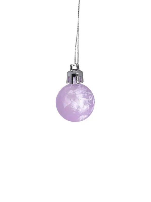 Ёлочные игрушки &laquo;Хоровод&raquo;, шары новогодние, d=2.5 и 5.5 см, набор 33 шт., сиреневый