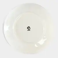 Тарелка глубокая Доляна &laquo;Космос&raquo;, 550 мл, d=21.5 см, фарфор, белая, синяя