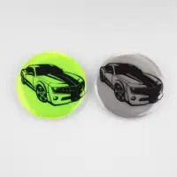 Светоотражающий значок «Авто», d=5.8 см, МИКС