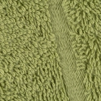 Полотенце махровое Luscan/бордюр 450г/м2, 70х140, оливковый