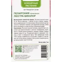Семена цветов Пеларгония зональная "Люстра Биколор", 5шт.