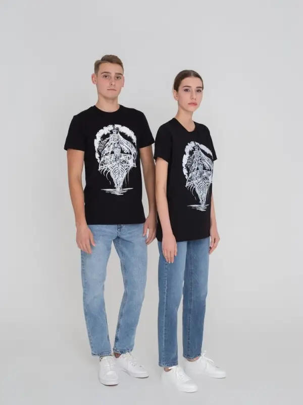 Футболка «Летучий Голландец», черная, размер XS Футболка «Летучий Голландец», черная, размер XS