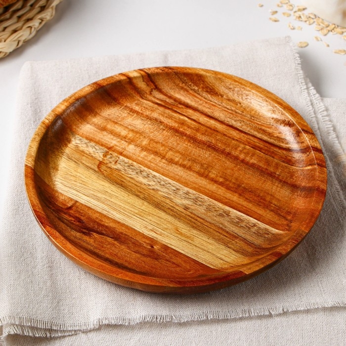 Тарелка Magistro Milk, d=20 см, акация Тарелка Magistro Milk, d=20 см, акация