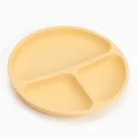 Тарелка детская секционная, 3 секции, молочный, Mum&Baby Тарелка детская секционная, 3 секции, молочный, Mum&Baby