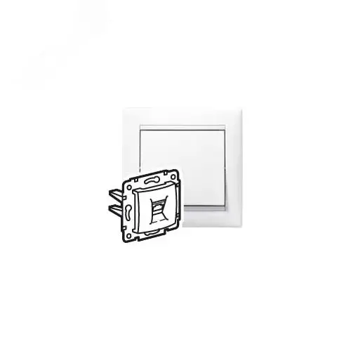 Розетка телефонная RJ11 белый VALENA DIY