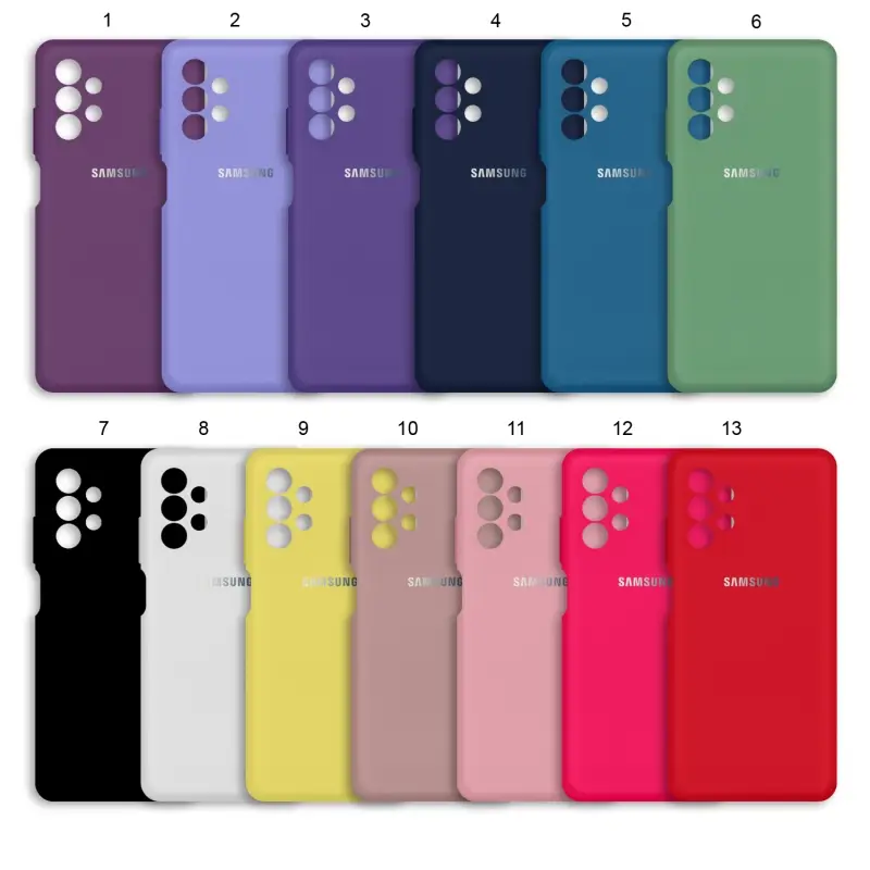 Чехол Samsung A13 Silicone Cover (с лого) Чехол Samsung A13 Silicone Cover (с лого)