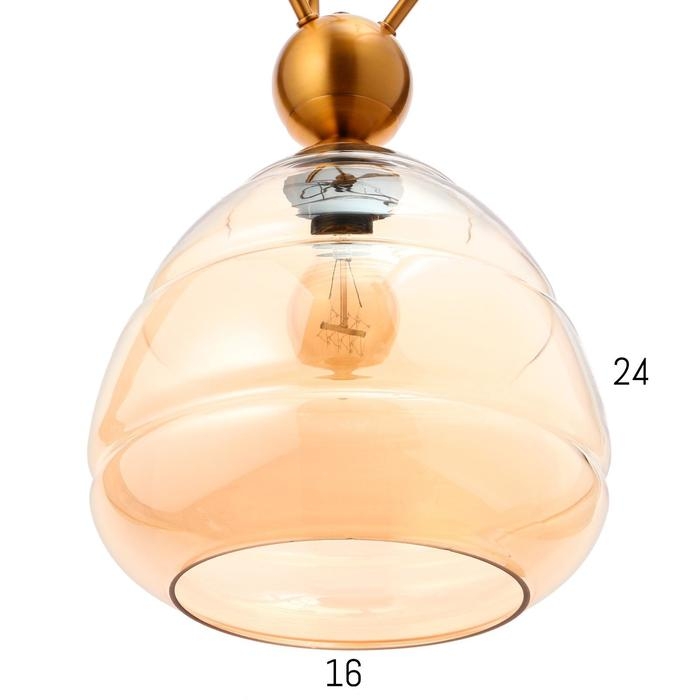 Светильник BayerLux 88510/1 E27 40Вт золото 25х25х75-175 см