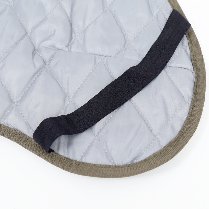 Попона для больших собак, мембранная ткань,  размер 3XL (ДС 51, ОШ 50, ОГ 67-75 см), хаки