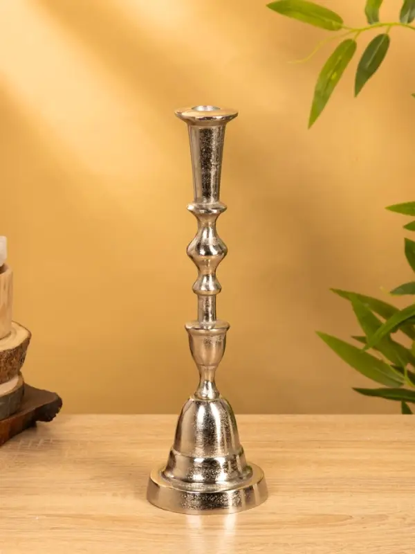 Подсвечник  Подсвечник "Юла" 9,5х9,5х32 см, алюминий