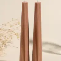 Набор свечей, 3.5х23 см, 2 шт "Башня" корица 4х9,5х25 см