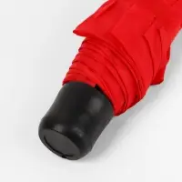 Зонт механический &laquo;Однотонный&raquo;, 3 сложения, 8 спиц, R=48/55 см, d=96 см, красный