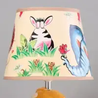 Лампа настольная RISALUX &laquo;Лев&raquo;, Е14, 40 Вт, белая, 20&times;20&times;35 см