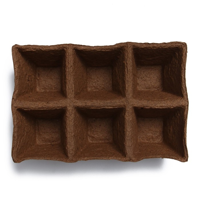 Торфяная кассета, 6 ячеек по 400 мл, 9 × 9 см, набор 3 шт., «Умный город» Торфяная кассета, 6 ячеек по 400 мл, 9 × 9 см, набор 3 шт., «Умный город»