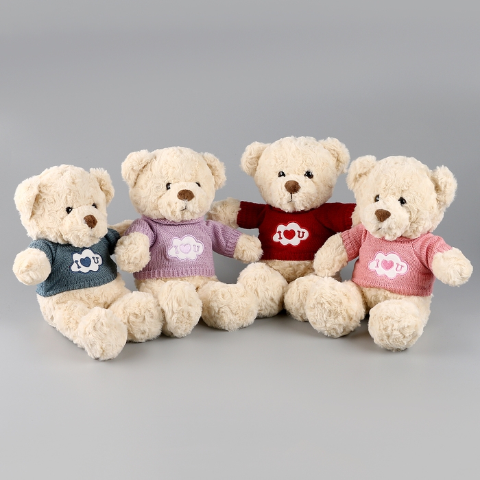 Мягкая игрушка «Мишка», в свитере, 32 см, цвет МИКС Мягкая игрушка «Мишка», в свитере, 32 см, цвет МИКС