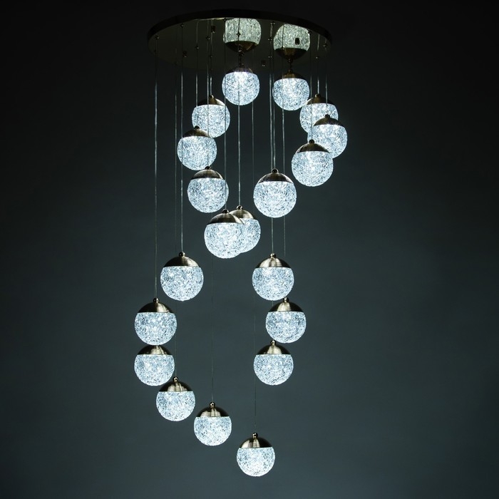 Светильник-каскад Светильник-каскад "Медея" 20хLED 60Вт 3000-6000К золото 70х70х250 см BayerLux