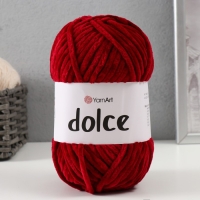 Пряжа "Dolce" 100% микрополиэстер 120м/100гр (752 бордовый) Пряжа "Dolce" 100% микрополиэстер 120м/100гр (752 бордовый)