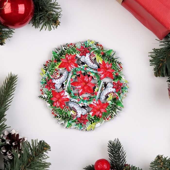 Подставка под горячее Подставка под горячее "Коньки", d-14 см