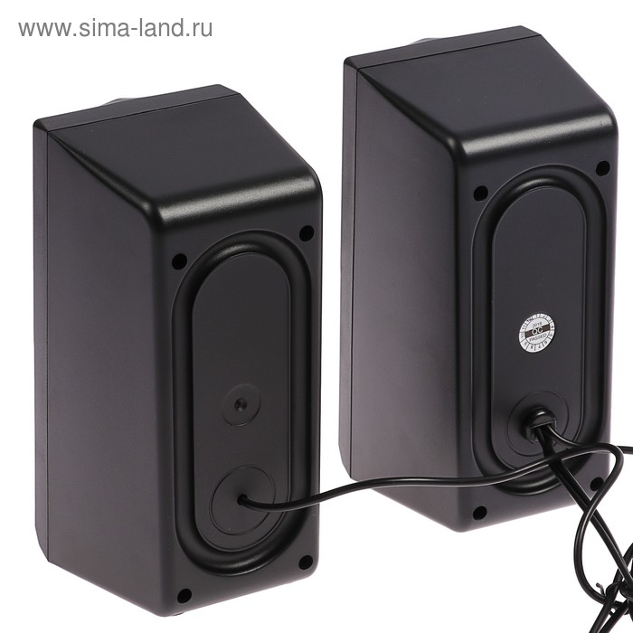 Компьютерные колонки 2.0 Qumo Blade AS001, 15 Вт, подсветка, черные Компьютерные колонки 2.0 Qumo Blade AS001, 15 Вт, подсветка, черные